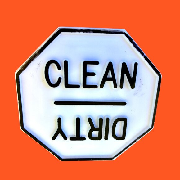 DISHWASHER MAGNET Reversible Clean or Dirty with extra magnet if needed - Picture 3 of 7